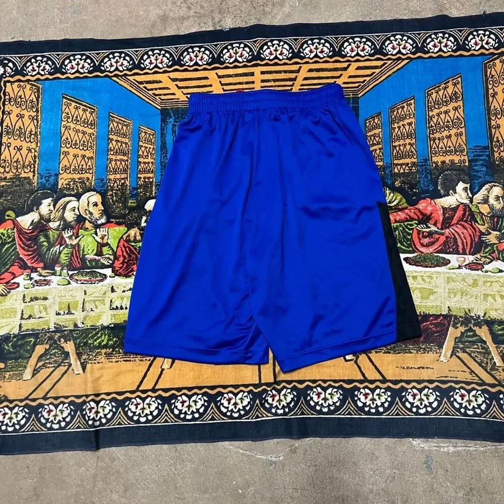 Blue Jordan mesh shorts NWT men medium 10inch inseam basketball baggy sportswear